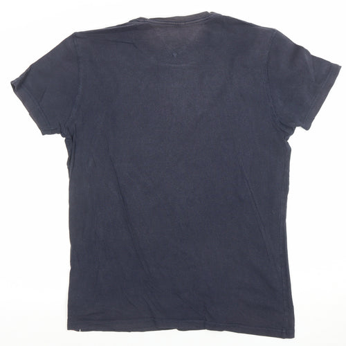 Tommy Hilfiger Denim Men's Blue Graphic Logo T-Shirt Size M
