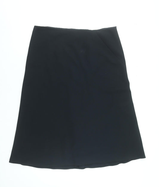 Planet Womens Black Size 16 A-Line Knee Length Skirt