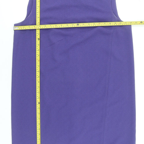 Next Women’s Purple Sleeveless Shift Dress Size 18