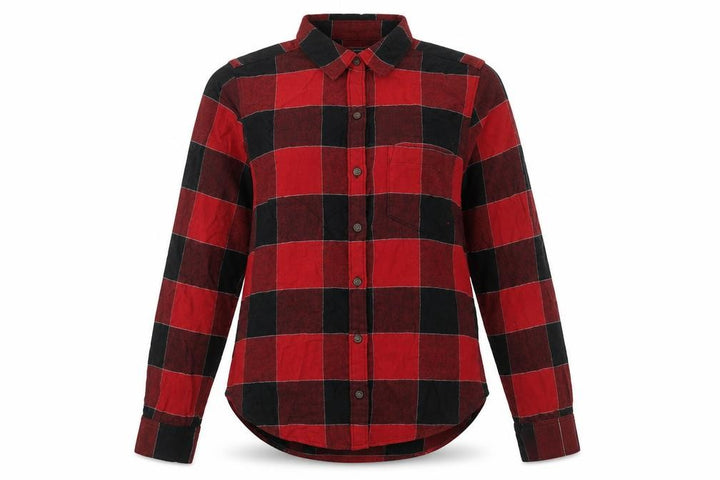 Abercrombie & Fitch Women’s Red Check Flannel Button-Up Shirt Size S