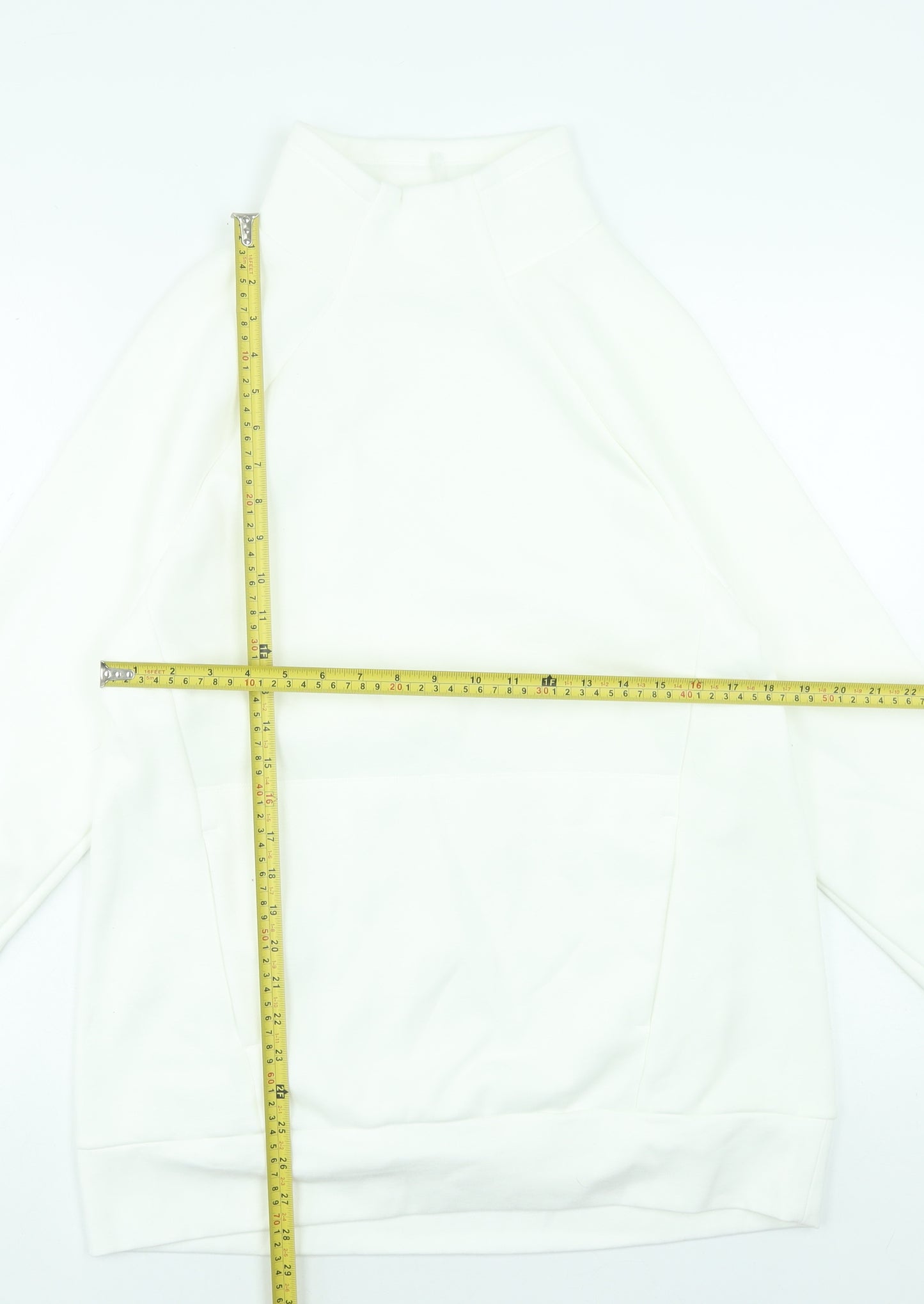 Fabletics Women's White Pullover Sweatshirt Size M Cotton Blend