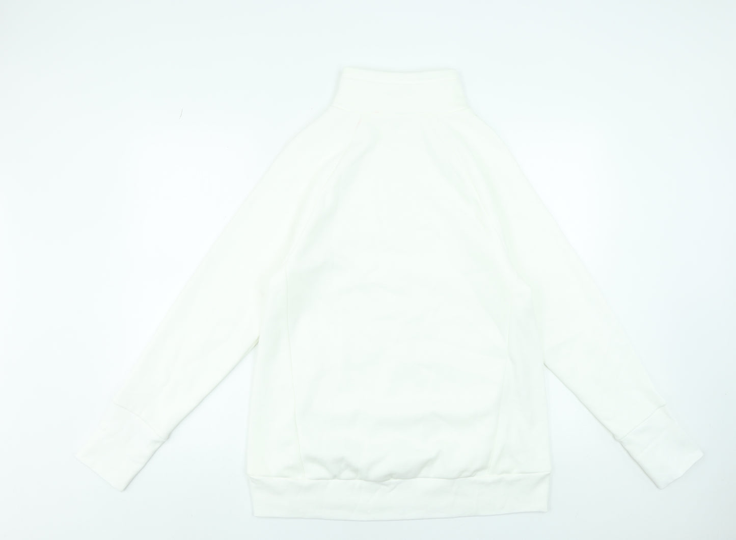 Fabletics Women's White Pullover Sweatshirt Size M Cotton Blend