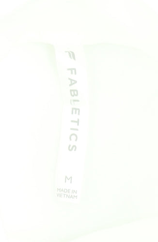 Fabletics Women's White Pullover Sweatshirt Size M Cotton Blend