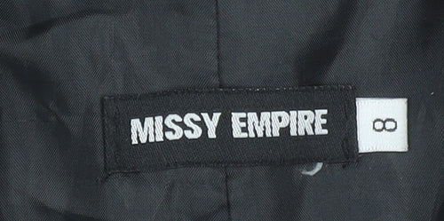 Missy Empire Women's Black Size 8 Slim Fit Single-Breasted Blazer
