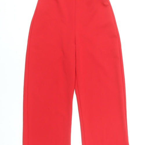 PrettyLittleThing Women Red One Shoulder Jumpsuit UK 6 Polyester Blend