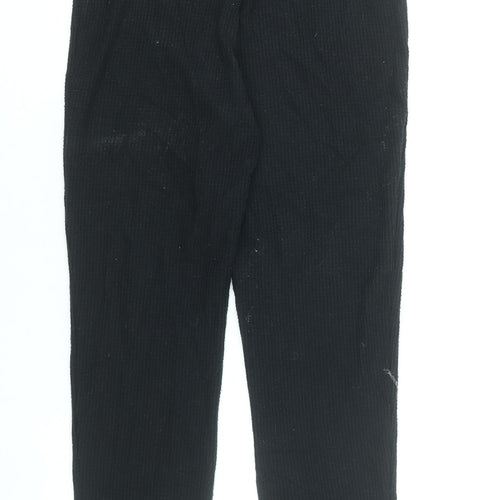Abercrombie & Fitch Women’s Black Ribbed Ankle Leggings Size L