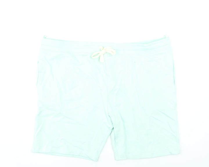 Marks and Spencer Mens Green 3XL Regular Fit Sweat Shorts