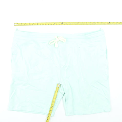 Marks and Spencer Mens Green 3XL Regular Fit Sweat Shorts