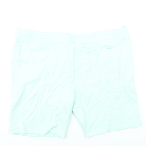 Marks and Spencer Mens Green 3XL Regular Fit Sweat Shorts
