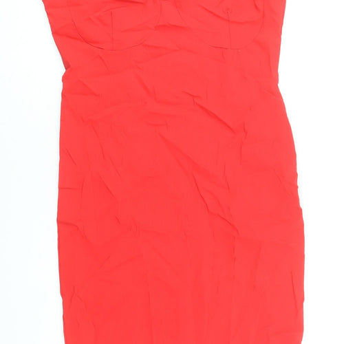 PrettyLittleThing Women’s Red Bodycon Sleeveless Dress Size 18