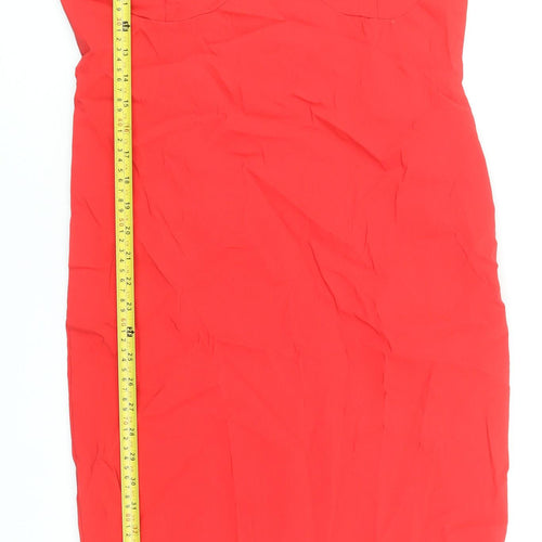 PrettyLittleThing Women’s Red Bodycon Sleeveless Dress Size 18