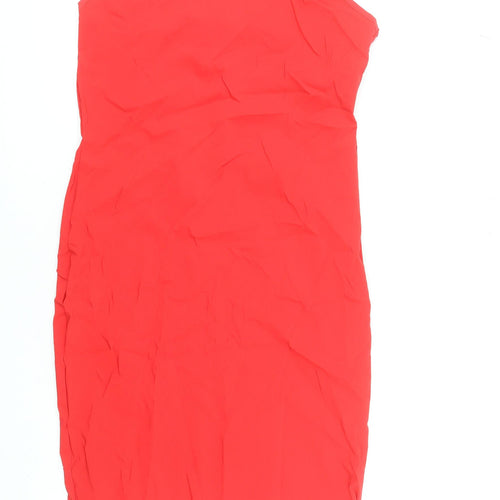 PrettyLittleThing Women’s Red Bodycon Sleeveless Dress Size 18