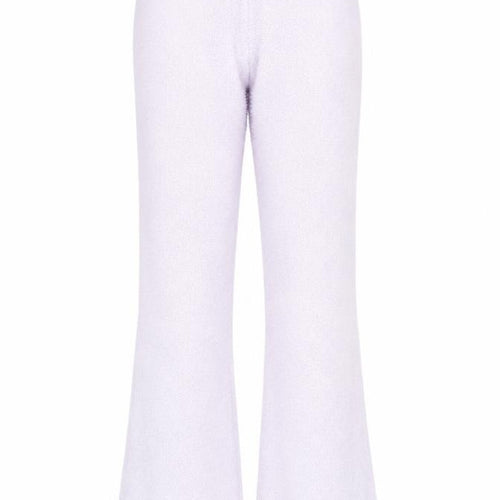 Oh Polly Women's XS Purple Flared Knit Lounge Trousers