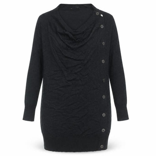 Phase Eight Women’s Black Jumper Dress UK 8 Long Sleeve Cowl Neck Knitwear