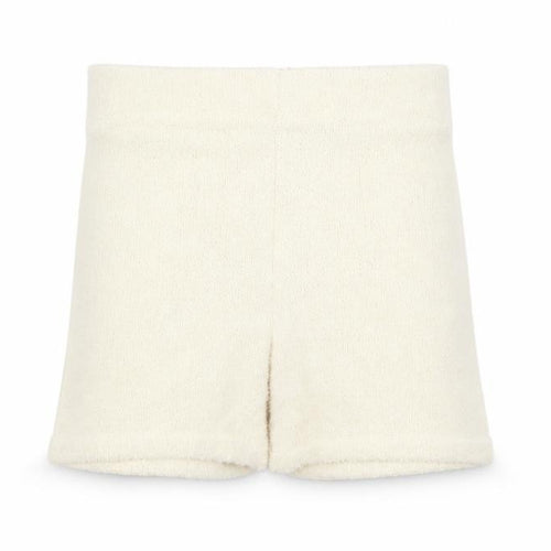Bershka Women Beige High Rise Biker Shorts Size 8 Polyester Blend