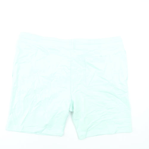 Marks and Spencer Men’s Mint Green 3XL Sweat Shorts with Drawstring Waist