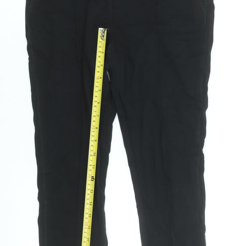 Marks and Spencer Womens Black High Rise Stretch Ankle Leggings Size 10