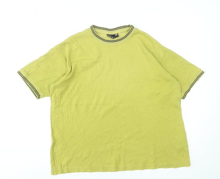 Petroleum Men's Green Cotton Crew Neck Short Sleeve T-Shirt Size L