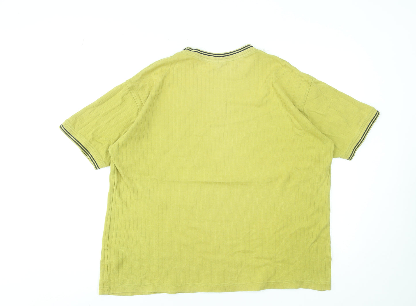 Petroleum Men's Green Cotton Crew Neck Short Sleeve T-Shirt Size L