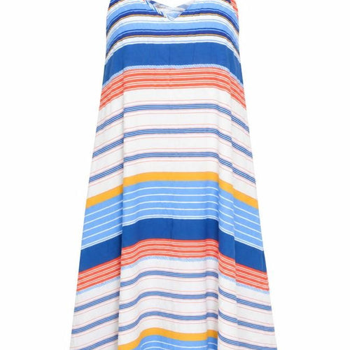Antibes Blanc Women’s Multicoloured Rayon Midi Slip Dress Size M