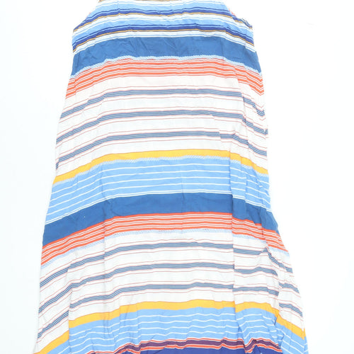 Antibes Blanc Women’s Multicoloured Rayon Midi Slip Dress Size M