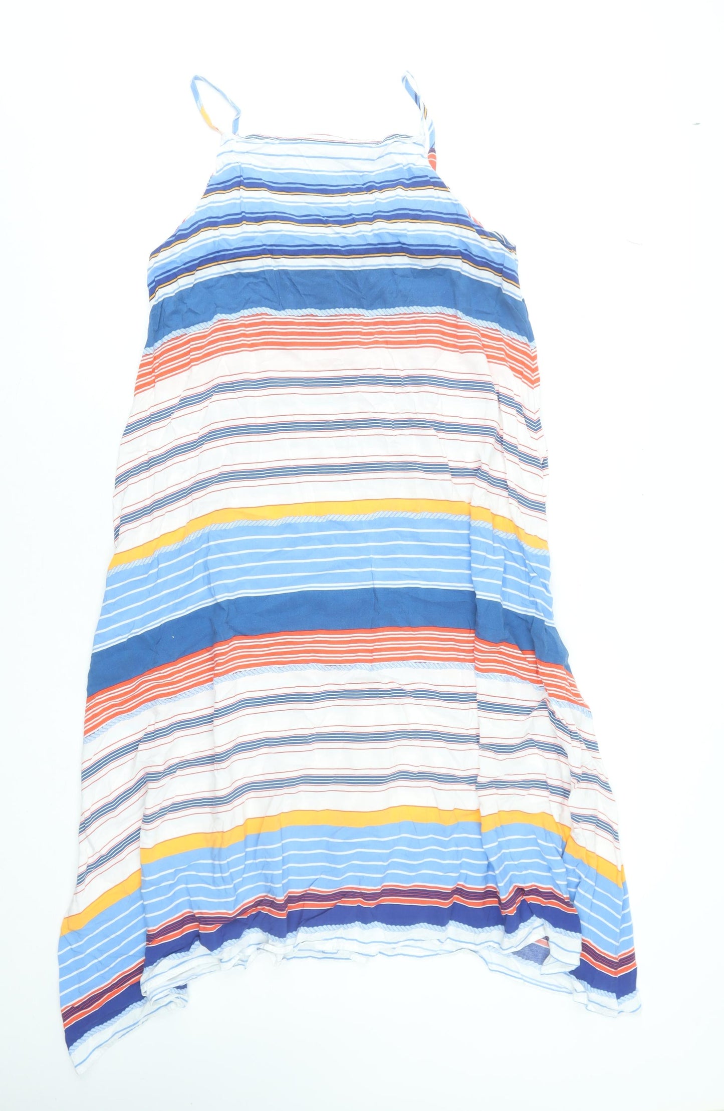 Antibes Blanc Women’s Multicoloured Rayon Midi Slip Dress Size M
