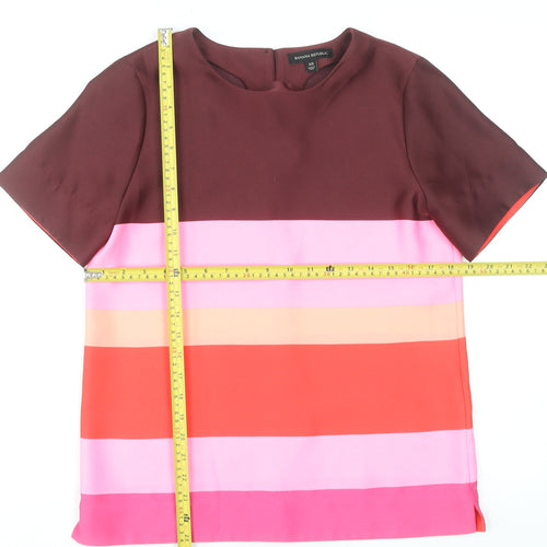 Banana Republic Womens Multicoloured Colourblock Blouse XS