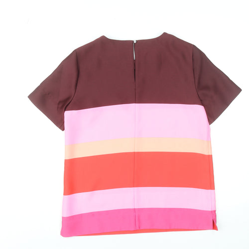 Banana Republic Womens Multicoloured Colourblock Blouse XS