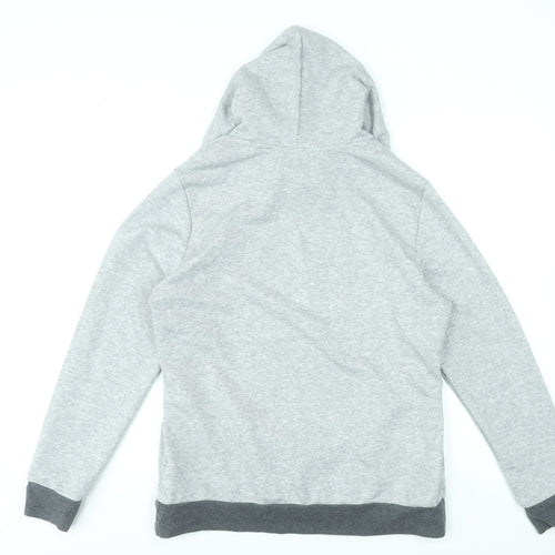 Adidas Women’s Grey Full Zip Hoodie L 16-18 Cotton Blend