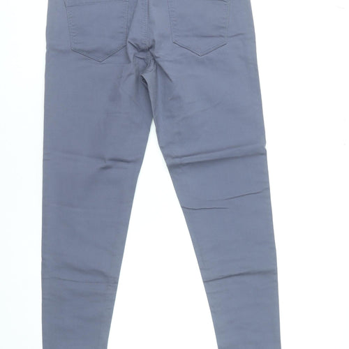 Denim Co. Women's Grey Skinny Stretch Jeans Size 12 Slim Fit