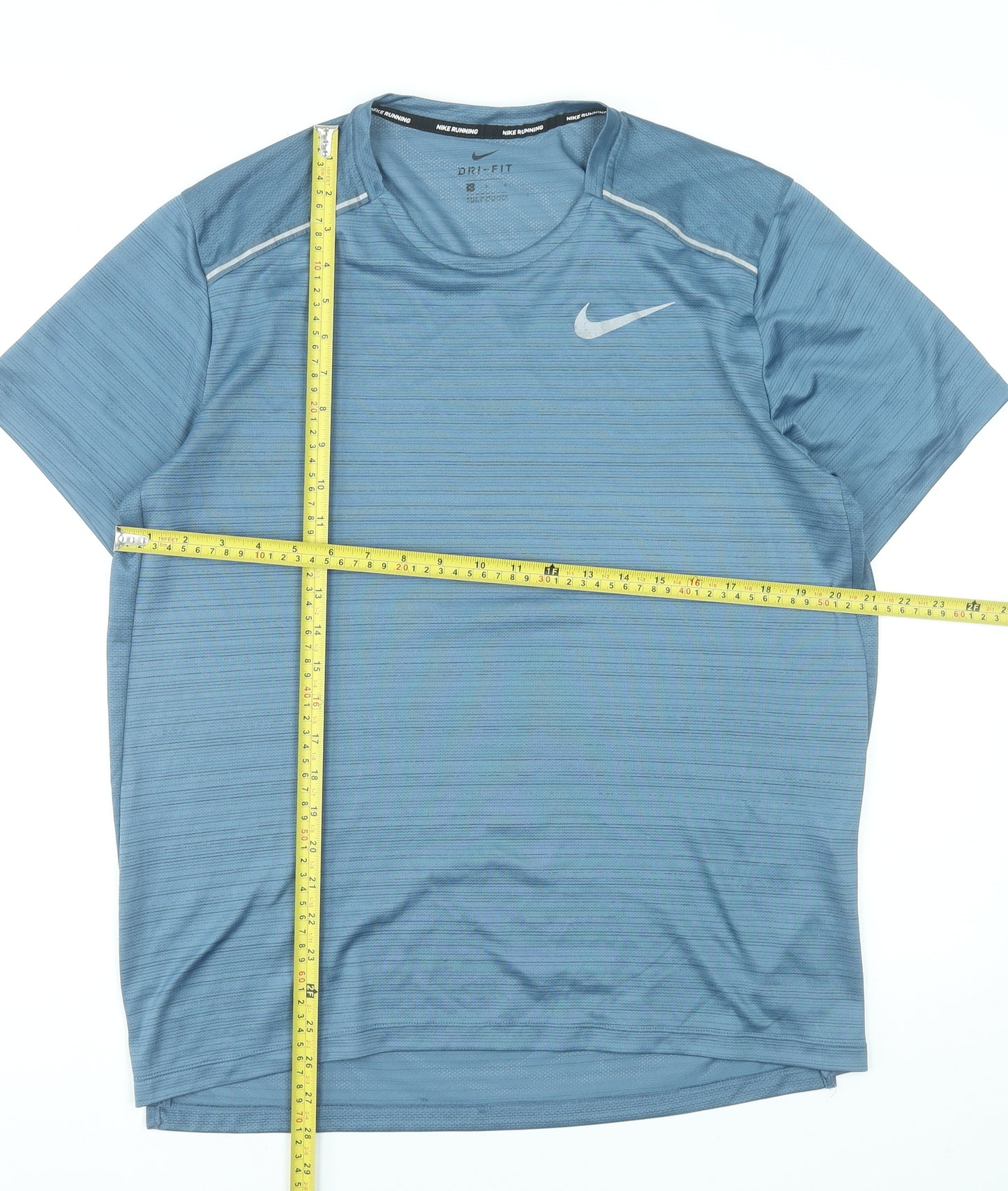 Nike Men's Blue Dri-Fit Running T-Shirt Size S Athletic Top