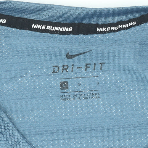 Nike Men's Blue Dri-Fit Running T-Shirt Size S Athletic Top