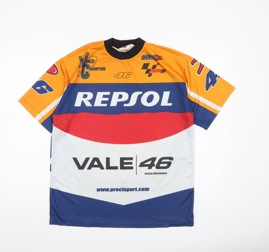 Precisport Men’s Multicoloured Repsol 46 Racing T-Shirt Size L Jersey