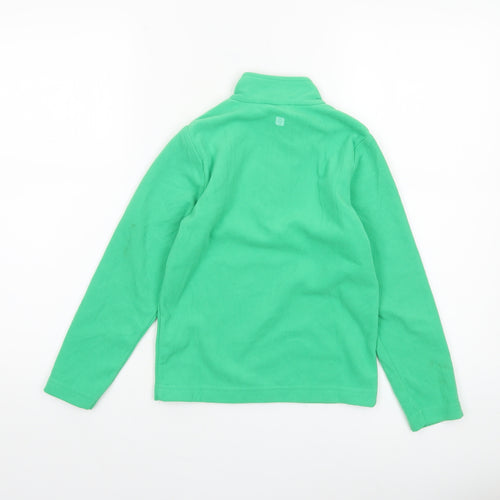 Mountain Warehouse Boys Green 7-8 Years Fleece 1/4 Zip Pullover Sweatshirt