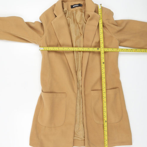 Missguided Women’s Beige Mid-Length Overcoat Size 8
