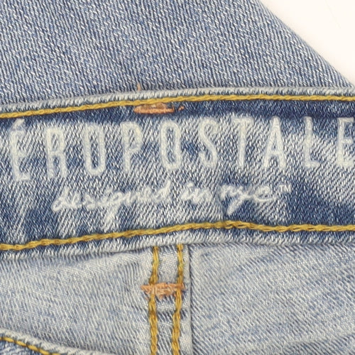 Aeropostale Women's Blue Distressed Skinny Jeans Size 6 Regular