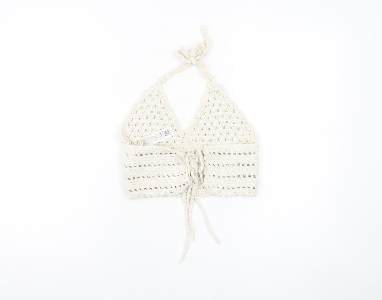 ASOS Design Women’s Ivory Crochet Halter Camisole Top XS