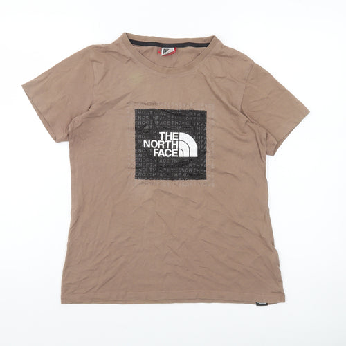 The North Face Womens Brown XS Short Sleeve Cotton T-Shirt
