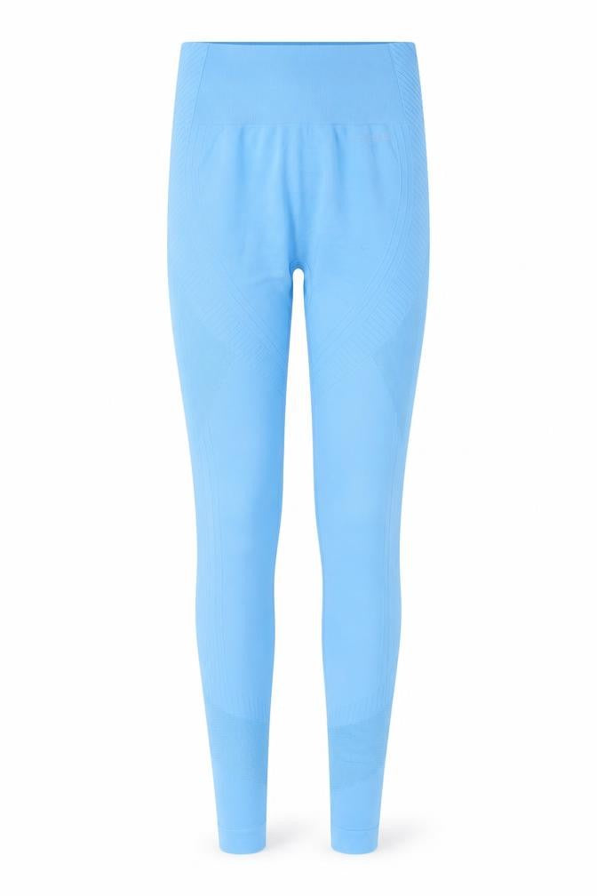 USA Pro Women's Blue Seamless Stretch Gym Leggings Size 8