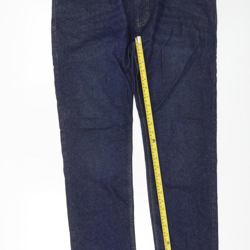 Dunnes Stores Men's Dark Blue Slim Fit Jeans 36W 32L Denim