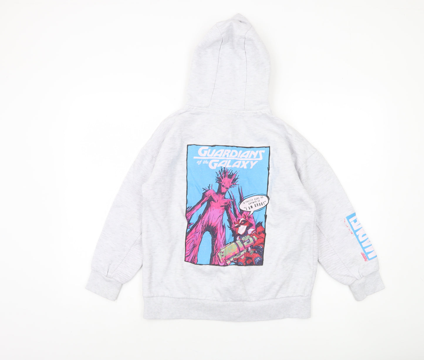 Marvel Boys Grey Full Zip Hoodie Guardians of the Galaxy 11-12 Years