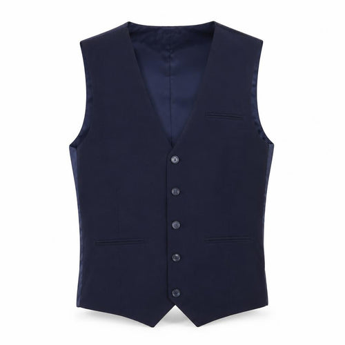 Benetti Men’s Blue 38 Tailored Fit Formal Waistcoat