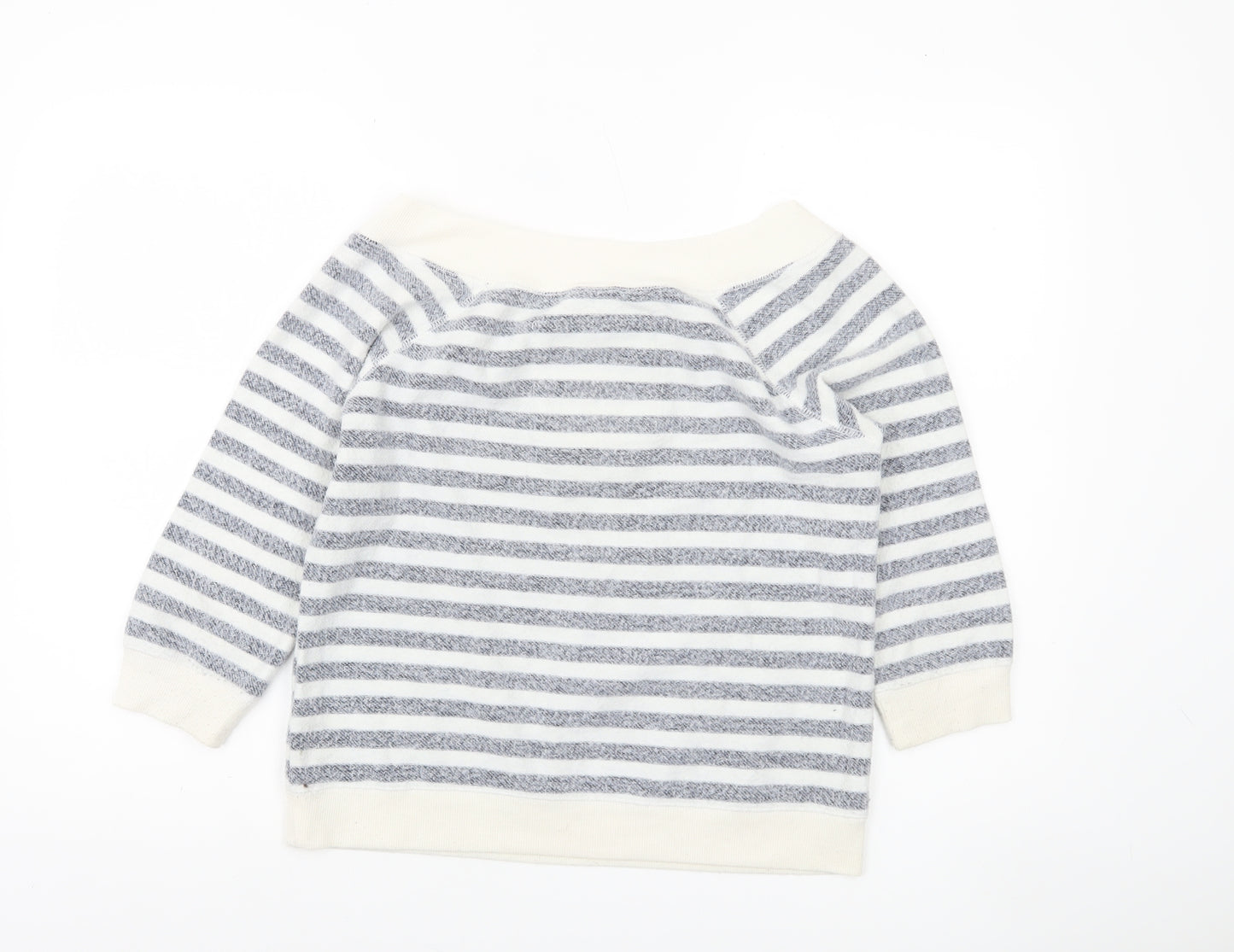 New Look Pembridge & Rose Blue White Striped Boat Neck Sweatshirt Size 10