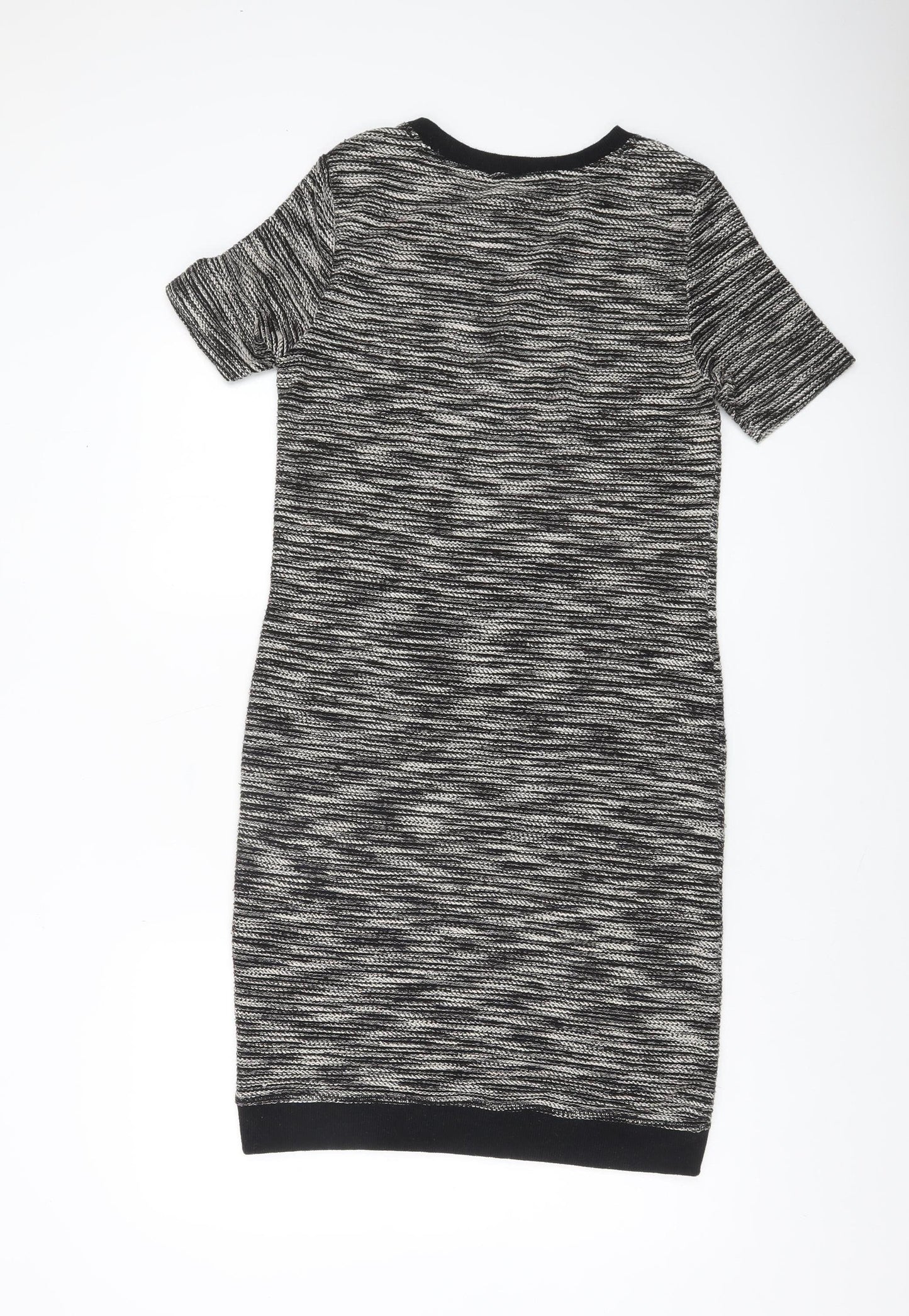 Marks and Spencer Womens Black Knit Bodycon Dress Size 10