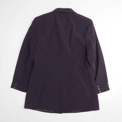 Gerry Weber Women's Purple Size 12 Classic Single-Breasted Blazer