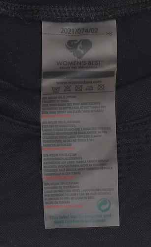 Women's Best Black Long Sleeve Cropped Activewear Top S