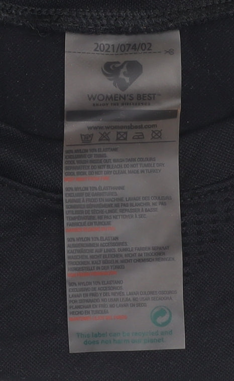 Women's Best Black Long Sleeve Cropped Activewear Top S