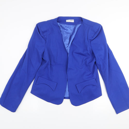 Marc Angelo Women's Blue Size 12 Blazer Jacket Smart Casual