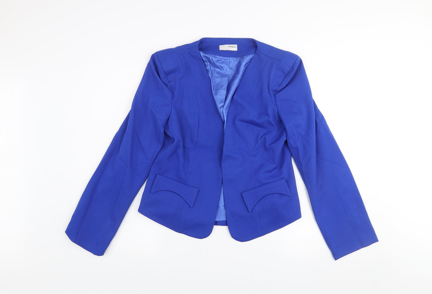 Marc Angelo Women's Blue Size 12 Blazer Jacket Smart Casual
