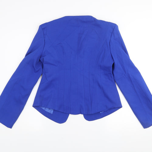 Marc Angelo Women's Blue Size 12 Blazer Jacket Smart Casual